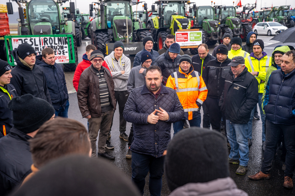 Protesty rolników w regionie [Fot. Adam Dubiński]