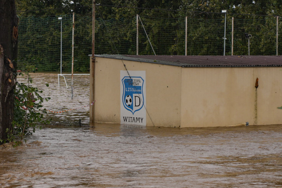 Podtopienia w Dytmarowie niedaleko Prudnika [fot. Jędrzej Łuczak]