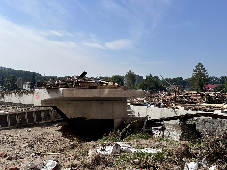 Głuchołazy po przejściu fali powodziowej, stan na 17.09.24. [fot. Daria Pakuła]