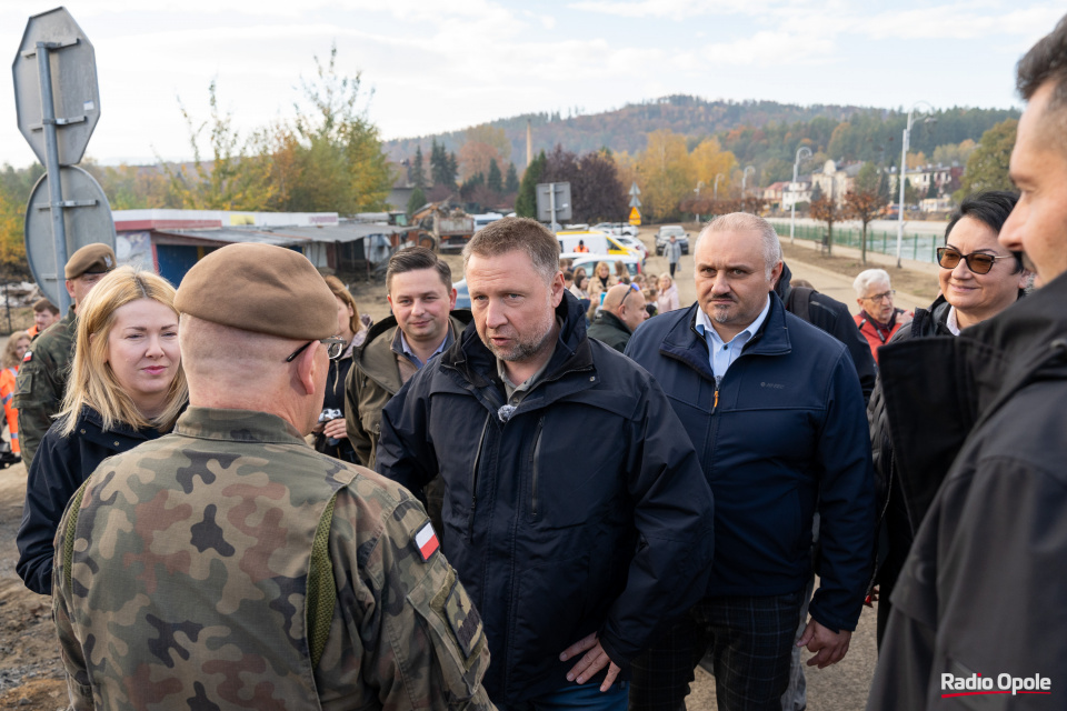 Nowy most tymczasowy w Głuchołazach został otwarty [fot. Adam Dubiński]