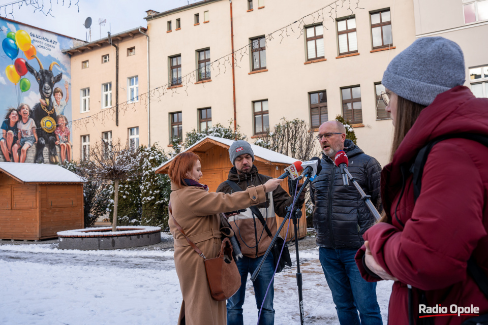 Konferencja burmistrza Głuchołaz i przedstawicieli Wód Polskich ws. ochrony przeciwpowodziowej w regionie Głuchołaz i pogranicza [fot. Adam Dubiński]