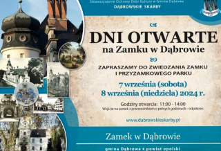 Plakat promujący Dni Otwarte w Zamku [fot. Barbara Tyslik]