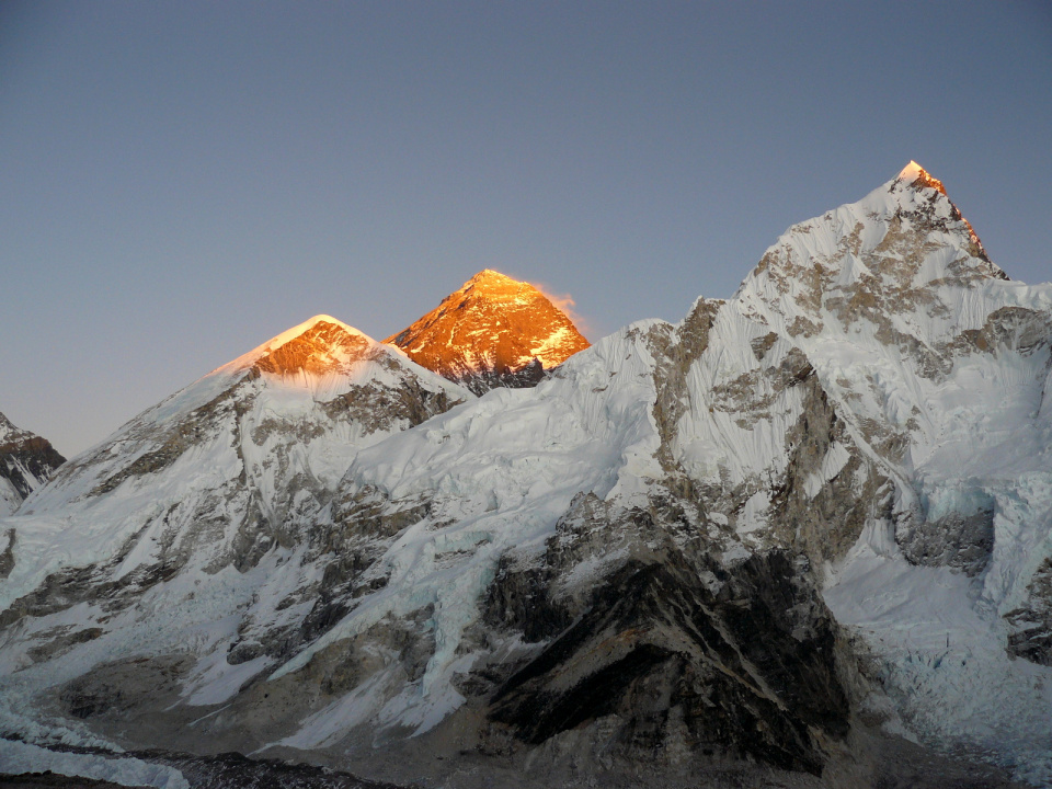 Nepal, zachód słońca nad Everestem [fot. Jacek Michalski]
