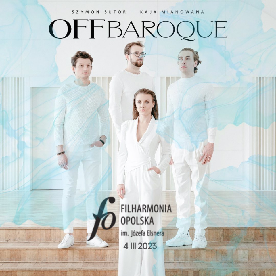 plakat promujący koncert OFFbaroque w Filharmonii Opolskiej