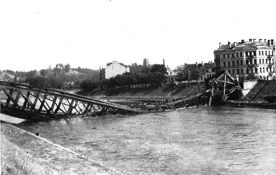Wilno Zielony Most po przejściu frontu - 15 lipca 1944 [Nieznany - archival photos from unpublished Cezary Chlebowski