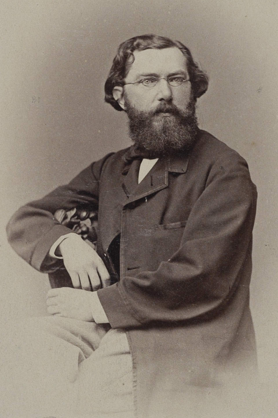 Emanuel Kania (1827-1887) na fotografii Jana Mieczkowskiego ok. 1870 r. [fot. www.polona.pl]