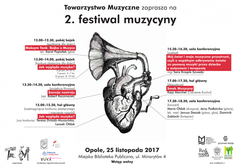 plakat II festiwalu muzycyny [fot. materiały organizatora]