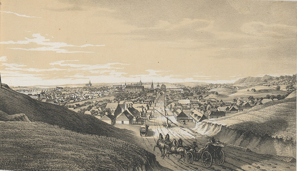 Panorama Lwowa w połowie XIX wieku [www.wikipedia.pl]