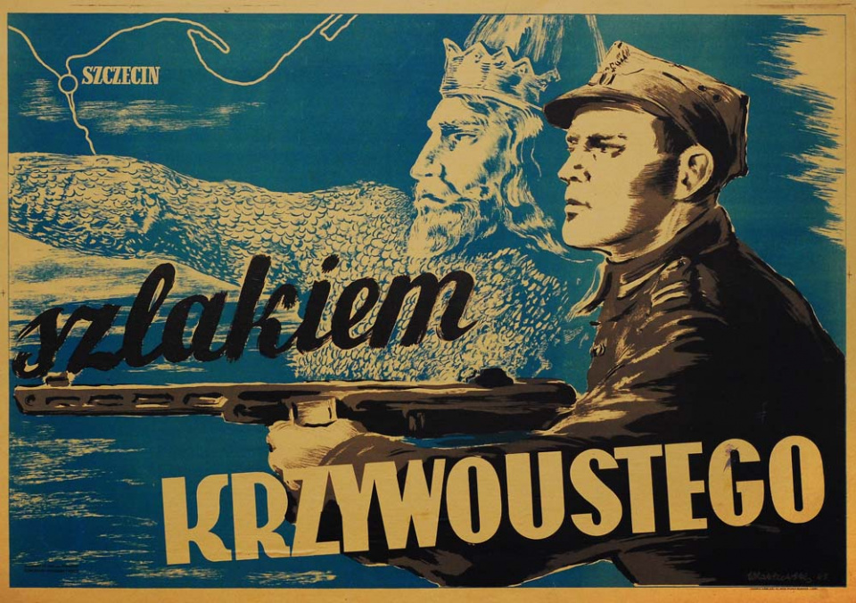 Plakat propagandowy z 1945 r.