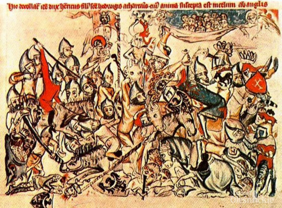 Bitwa pod legnicą - Żywot Świętej Jadwigi - kodeks z XIV w.