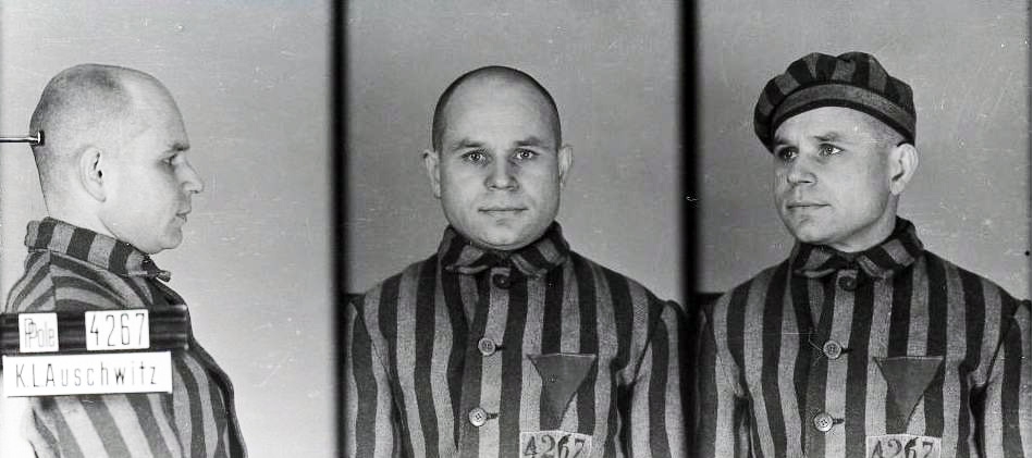 Antoni Kocjan jako więzień KL Auschwitz 1940 [www.wikipedia.pl]