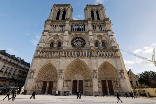 Katedra Notre Dame [fot. PAP/EPA/LUDOVIC MARIN / POOL]