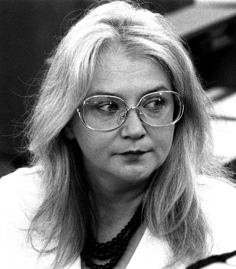 Alina Pienkowska, Warszawa, 1992. [Fot. PAP/Damazy Kwiatkowski]