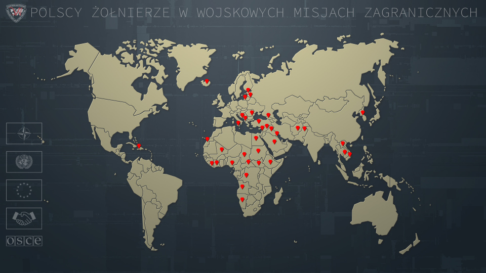 Mapa misji marzec 2022. [fot. źródło: wojsko-polskie.pl]