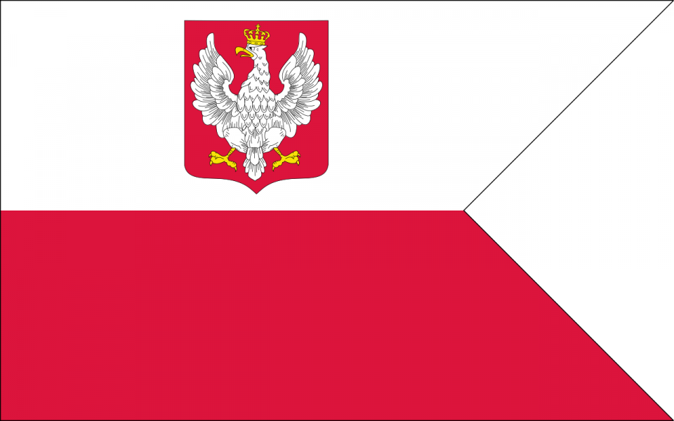 Bandera wojenna z lat 1919-1930 [Rys. wikipedia/domena publiczna]