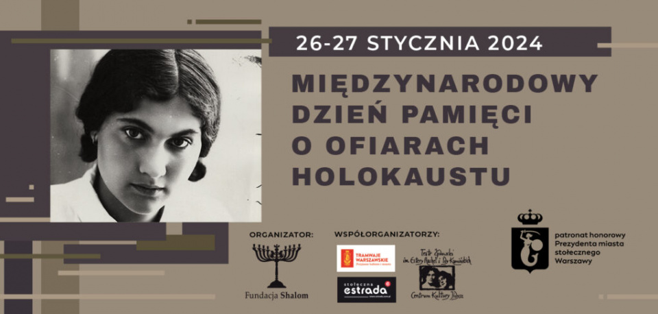 Dzień Pamięci o Ofiarach Holokaustu - plakat organizatora.