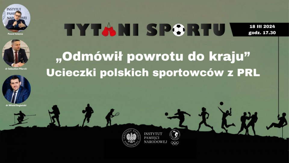 „Tytani sportu”, plakat organizatora [ipn.gov.pl]