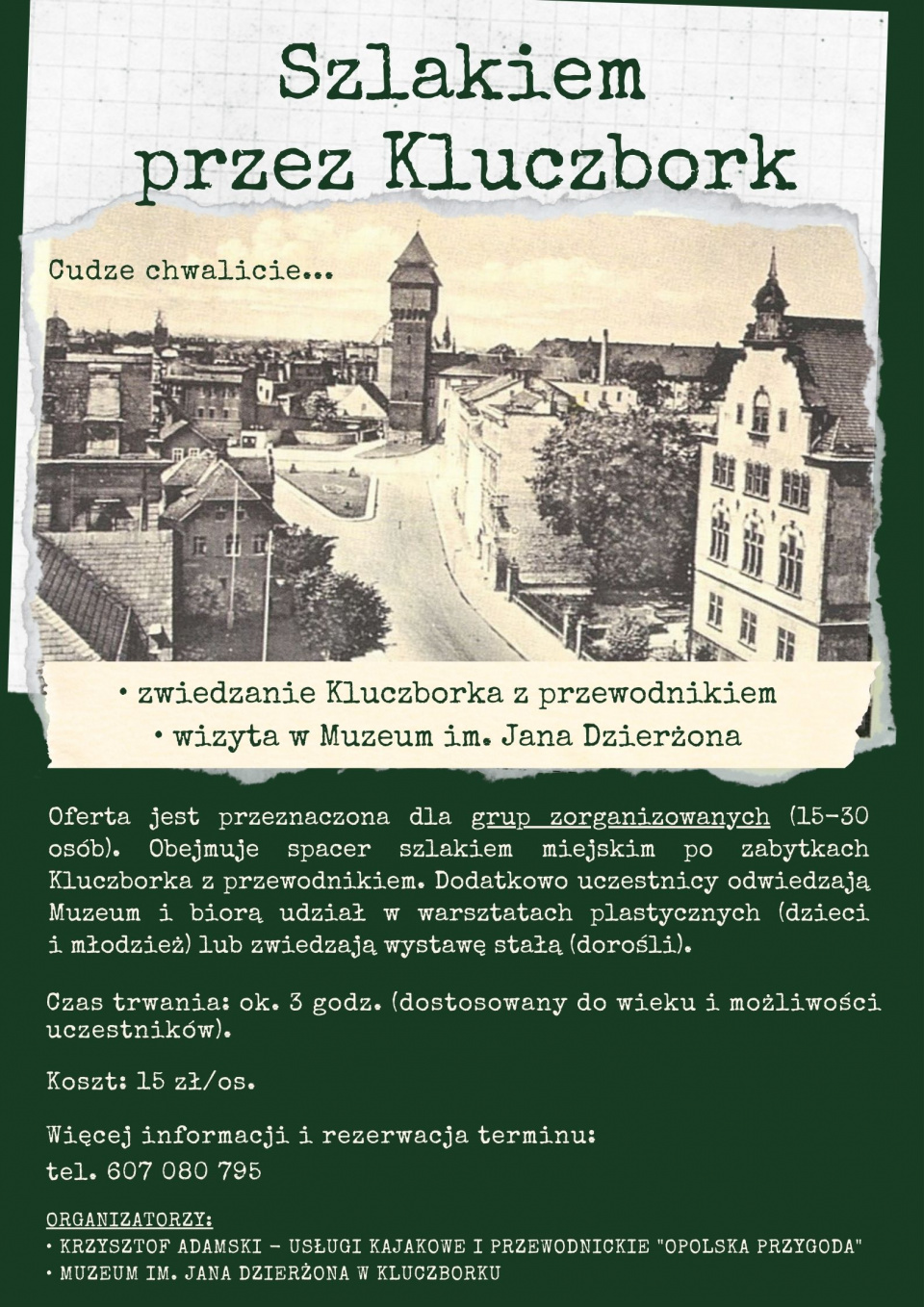 Szlakiem przez Kluczbork [plakat: muzeum.kluczbork.pl]