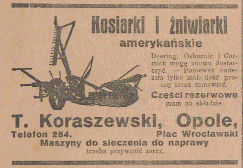 Opole, Gazeta Opolska (14.04.1920)