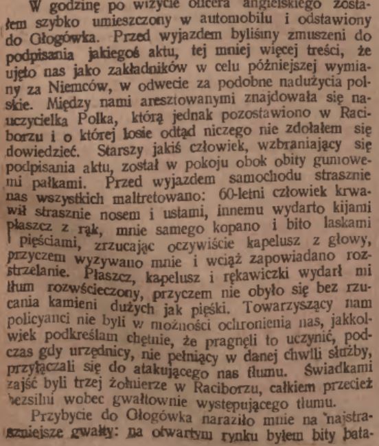 Głogówek, Racibórz, Głubczyce, Katolik cz.2 (28.06.1921)