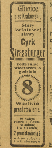 Gliwice, Głos Śląski (28.06.1917)