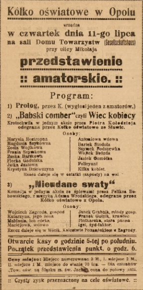 Opole, Nowiny (09.07.1918)