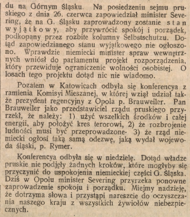 Opole, Katowice, Górnoślązak cz.2 (12.07.1922)