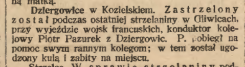 Dziergowice, Katolik (13.07.1922)