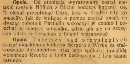 Opole, Blich, Górnoślązak (14.07.1920)