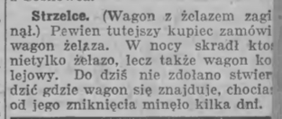 Strzelce, Goniec Śląski (22-23.07.1922)