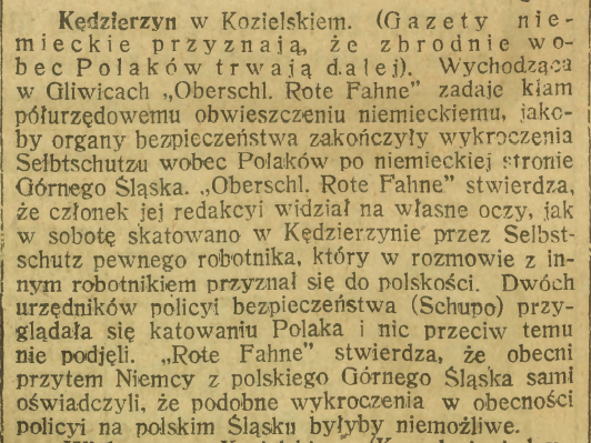 Kędzierzyn-Koźle, Gliwice, Górnoślązak (27.07.1922)
