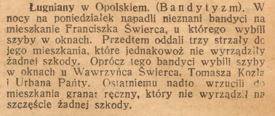 Ługniany, Górnoślązak (28.07.1922)