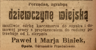 Opole, Nowiny (30.07.1918)