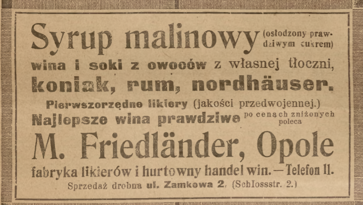 Opole, Nowiny Codzienne (03.08.1920)