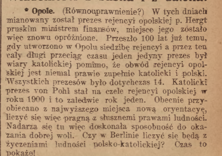 Opole, Nowiny Codzienne (09.08.1917)