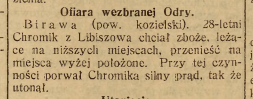 Birawa, Nowiny Codzienne (09.08.1925)