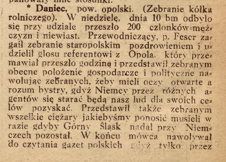 Daniec, Nowiny Codzienne cz.1 (13.08.1919)