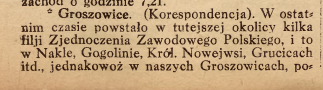 Groszowice, Nakło, Gogolin, Królewska Nowa Wieś, Grucice, Nowiny Codzienne cz.1 (16.08.1919)