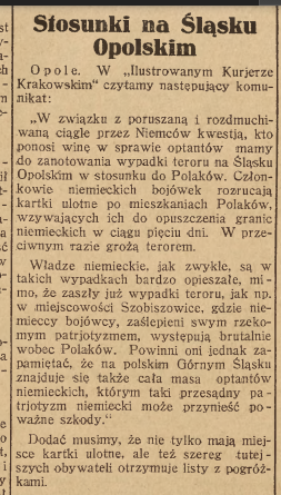 Opole, Nowiny Codzienne (19.08.1925)