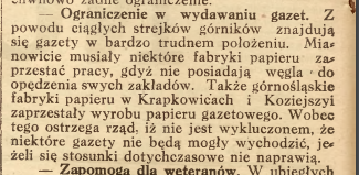 Krapkowice, Nowiny Codzienne (23.08.1919)