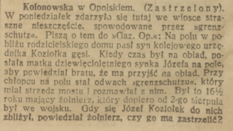 Kolonowska, Górnoślązak cz.1 (24.08.1919)