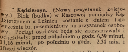 Kędzierzyn, Nowiny Codzienne (25.08.1920)