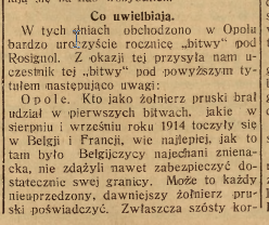 Opole, Nowiny Codzienne cz.1 (27.08.1925)