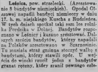 Leśnica, Goniec Śląski cz.1 (30.08.1921)