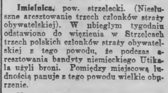 Imielnica, Goniec Śląski (30.08.1921)