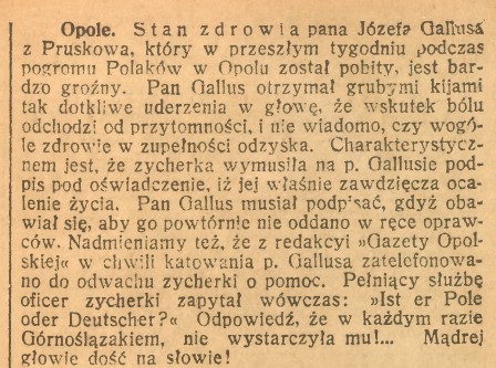 Opole, Górnoślązak (07.09.1920)