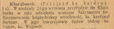 Kluczborek, Górnoślązak (07.09.1922)