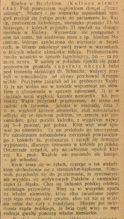 Kielcz, Górnoślązak (09.09.1922)