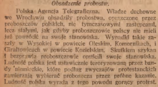 Wysoka, Komorniki, Gierałtowice, Katolik (10.09.1921)