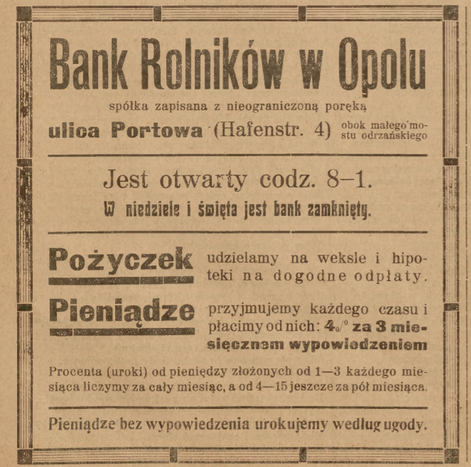Opole, Nowiny Codzienne (15.09.1917)